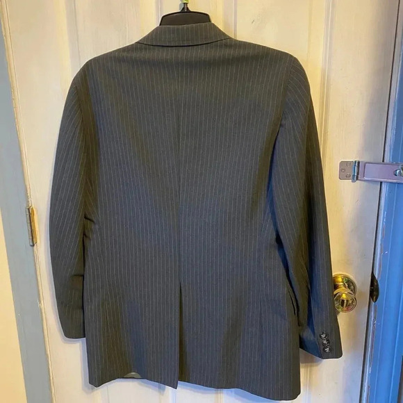 Giant Collegiate 2 Button Men's Gray Suit Blazer Tuxedo Size 39 NWOT Pockets - Picture 2 of 8